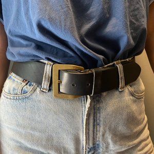 Ralph Lauren Black Gold Brass Belt VINTAGE